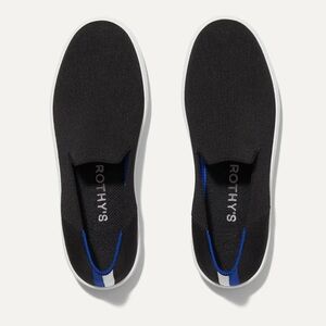 Rothy's Original Slip-On Sneakers Black Minimalist Comfort Shoes S-427 Sz 9.5